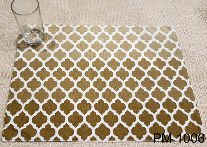 PM 1006 COTTON PRINTED PLACE MAT WITH FUSING