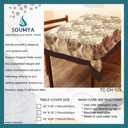 TC CH 103 COTTON TABLE COVER PRINTED