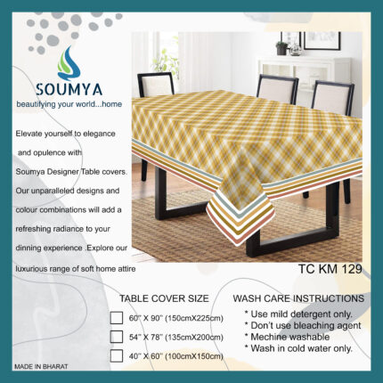 TC KM 129 SPUN POLY PRINTED TABLE COVER