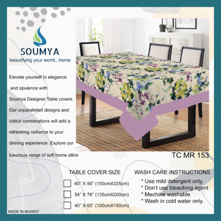 TC MR 153 POLY COTTON PRINTED TABLE COVER